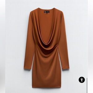 Zara Short Dress NWT Rust color